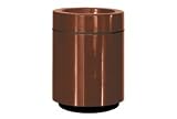 Open-Top Trash Can, Burgundy,32 Gal Capacity,24