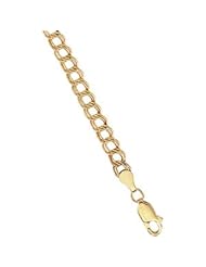 Clevereves 14K Yellow Gold 7 Inch Solid Bracelet