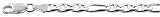 20 Sterling Silver under 1/4 (5.5 mm) Medium Thick figarucci Chain, NICKEL FREE