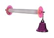 Feathered Phonics AcroPerch 6 x &frac34; Acrylic Perch with Bell