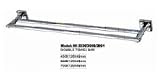 18“ Double Towel Bar HI