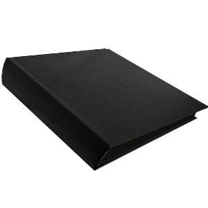 Luxe black leather scrapbook album for prints 