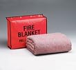 Fire retardant blanket- 62 in. x80 in. - (70% wool- 30% man-made fibers)- and 13.5 in. x17.5 in. x4 in. vinyl At Home Emergency