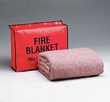 Fire retardant blanket- 62 in. x80 in. - (70% wool- 30% man-made fibers)- and 13.5 in. x17.5 in. x4 in. vinyl