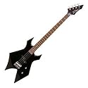 B.C. Rich Bronze Warlock Electric Bass Guitar, Black