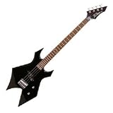 B.C. Rich Bronze Warlock Electric Bass Guitar, Black