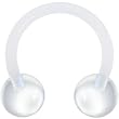 BIOPLAST Cool Clear Barbell Circular Horse Shoe