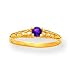 14k 3mm Amethyst BirthStone Baby Ring