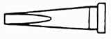 Weller Soldering Tip, LT Series, Chisel Long, 2.0mm