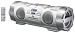 JVC RV-NB10W Kaboom Boombox with Guitar/Mic Input and Wireless FM Transmitter, White