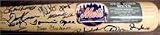 New York Mets Legends Bat 21 Signatures Nolan Ryan, McGraw, Keith Hernandez, Clendenon, etc
