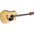 Jasmine by Takamine ES33C Dreadnought Acoustic Electric Guitar, Natural