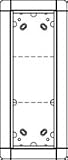 Ritto 1881370 Portier Rahmen UP 3fach weiss