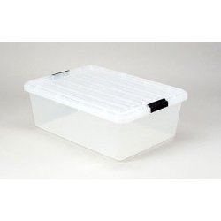 33 Qt. Iris Clear Plastic Tote