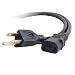 Cables To Go 24240 18 AWG Universal Power Cord, IEC320C13 to NEMA 5-15P (1 Foot)