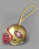 Official NFL National Football League Licensed Team Helmet Christmas Tree Ornaments - San Francisco 49ers