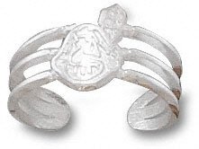 Cleveland Indians Sterling Silver Chief Wahoo Toe Ring