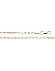 Diamond Cut Cable Chain 14K Gold Yellow Ch524 24 Inch