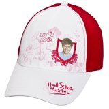 Disney High School Musical Girl's White with Red Baseball Cap Hat I Love Troy