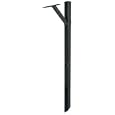 Solar SDPK Group Steel Mailbox Mounting Post, Black