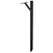 Solar SDPK Group Steel Mailbox Mounting Post, Black