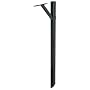 Solar SDPK Group Steel Mailbox Mounting Post, Black