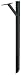 Solar SDPK Group Steel Mailbox Mounting Post, Black