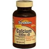 Calcium 600 mg plus D Caplets, by Sundown - 120 Caplets