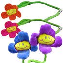 23 Plush Stuffed Daisy Flower Faces with Bendable Stems