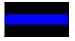 Police Thin Blue Line Reflective Decal Sticker 3