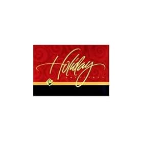 American Greetings Single Design Christmas Cards, "With Best Wishes For A Wonderful Holiday Season", Box Of 30 Cards & Envelopes