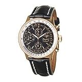 Breitling R1935012-B853-743P Navitimer Black Dial Leather Crocodile Mens Automatic Chronograph,...