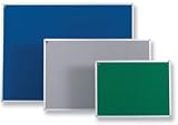 5 Star Premier Noticeboard with Fixings and Aluminium Trim W900xH600mm Blue