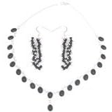 ShalinCraft Earring and Necklace Sets Sterling Silver and Black Onyx Gemstones Handmade... by 