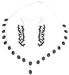 Earring Necklace Set Sterling Silver and Black Onyx Gemstones Handmade Indian Jewelry (gnklcs292)