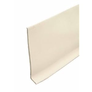 M D BUILDING PRODUCTS 4\” x 48\” Vinyl Cove Wall Base Self Adhesive
