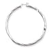 14k White Gold Polished 3.25mm Twisted Hoop Earrings