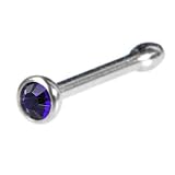 Swarovski PURPLE VELVET Nose Bone