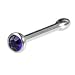 Swarovski PURPLE VELVET Nose Bone