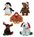Ty Beanie Babies - Holiday 2008 Retail Releases ( Set of 5 )