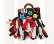 Pomchies Pom-Id Black/Red/White Luggage Tag