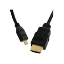 GTMax Micro HDMI to HDMI Male Cable -6ft for Blackberry Playbook Tablet