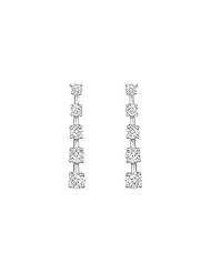 Diamond Journey Earrings 14K White Gold - 2.00 CT Diamonds