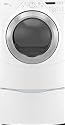 Whirlpool Duet Steam : WED9500TW 27in Electric Steam Dryer White with Brushed Chrome Accents