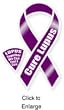 Cure Lupus 8" Ribbon Car Magnet