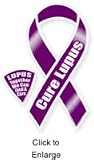 Cure Lupus 8" Ribbon Car Magnet