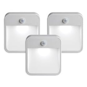 Pack of Three Mr Beams wireless PIR motion sensor battery powered LED night light