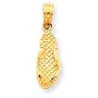 14k Jamaica Flip Flop Sandal Pendant