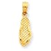 14k Gold Jamaica Flip Flop Sandal Pendant