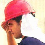 Cloth Neck Shields for Hard Hats